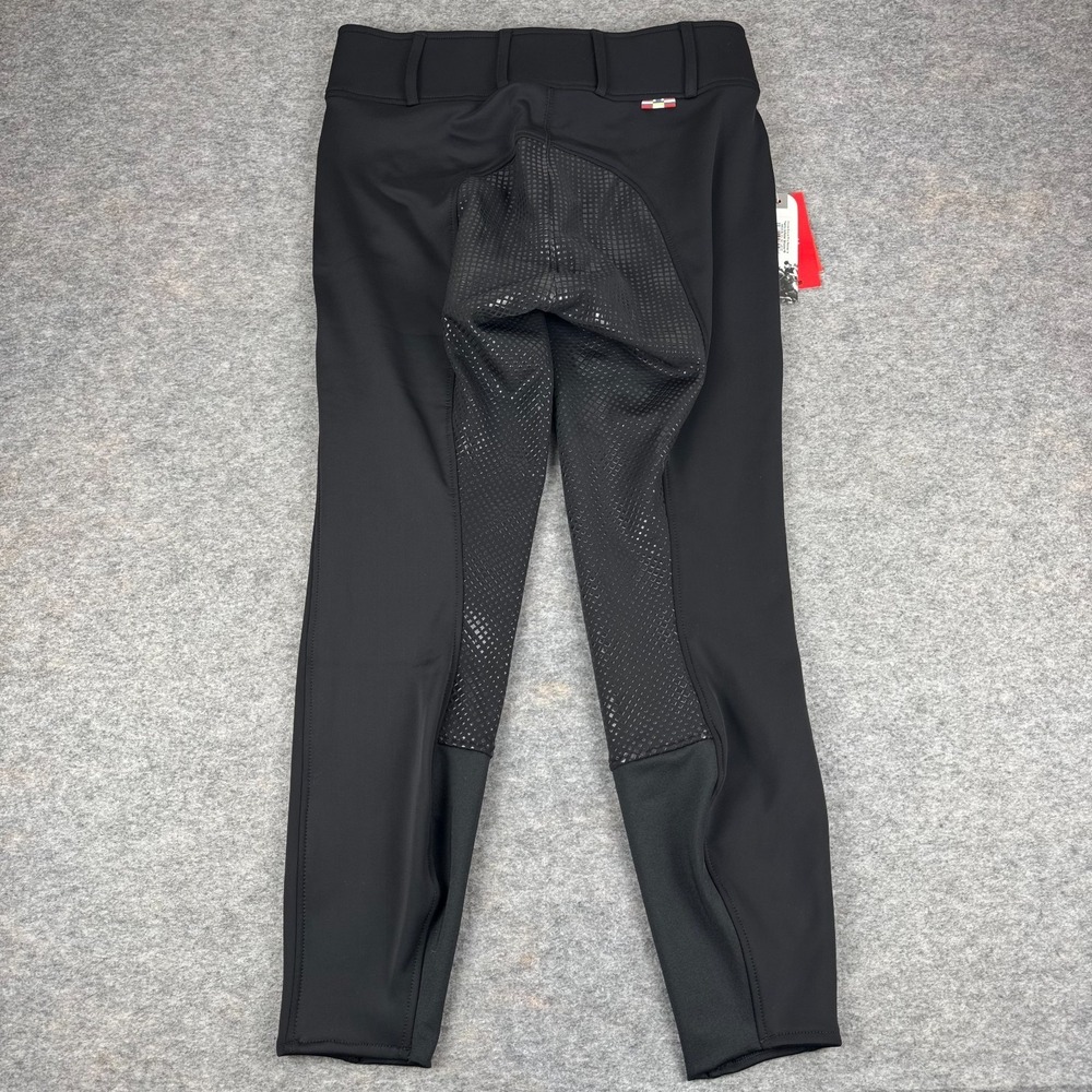 Horze Grand Prix Thermo Softshell Silicone FS Riding Pants Black Womens 32 - Picture 7 of 12